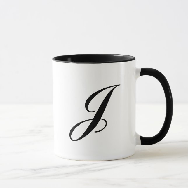 Caneca "Letra J " (Direita)