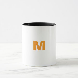 Caneca Letra M mug personalizada