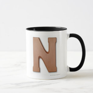 Caneca Letra n do chocolate