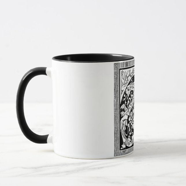 Caneca Letra T com Dragões Mug (Esquerda)
