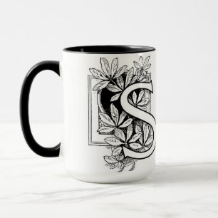 Caneca Letra Vintage 'S' Collage - Mug