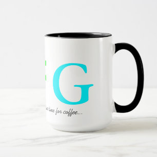 Caneca letras de nome de neon