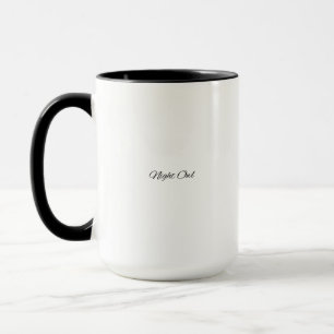 Caneca Letras em cursiva simples como uma pequena tatuage