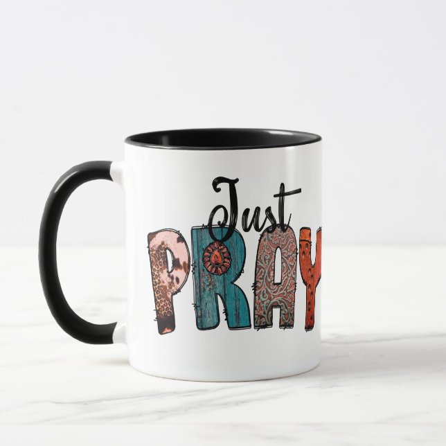 Caneca Letras funky Apenas reze (Esquerda)