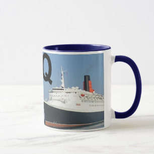 Caneca Letras - Q - QE2 (rainha Elizabeth 2)