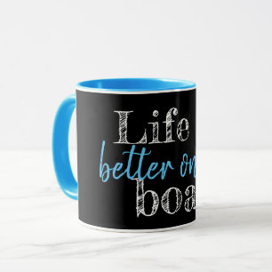 Caneca letreiro VIDA NAUTICA É MELHOR NO BARCO