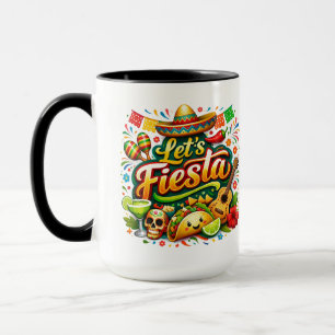Caneca Let's Fiesta Cinco De Mayo – Mexicano Color