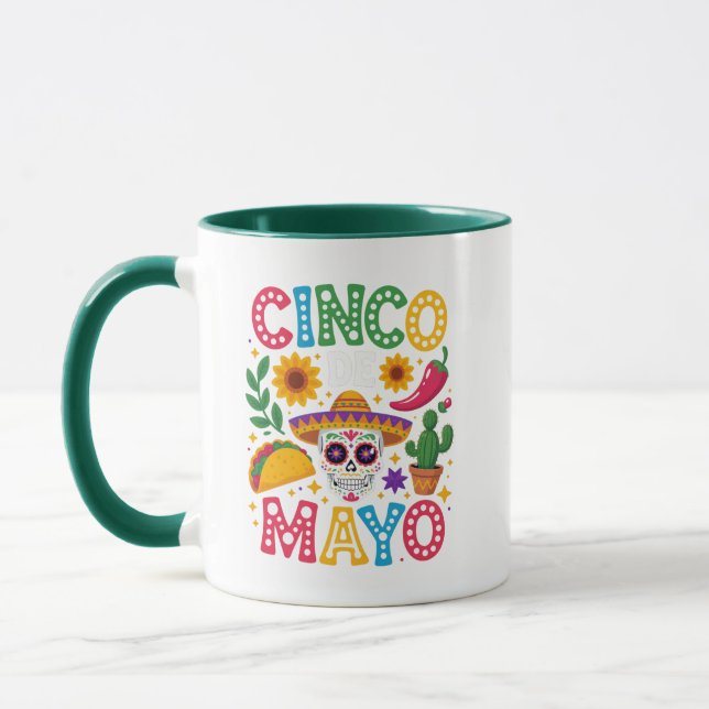 Caneca Let's Fiesta Cinco De Mayo – Mexicano Color (Esquerda)