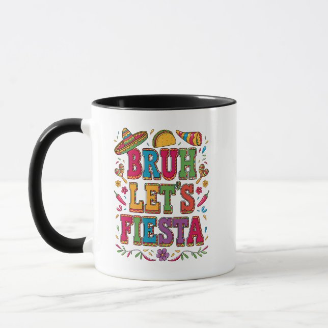 Caneca Let's Fiesta Cinco De Mayo – Mexicano Color (Esquerda)