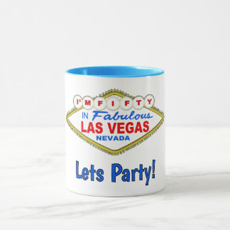 Caneca Lets Party 50th Vegas Mug