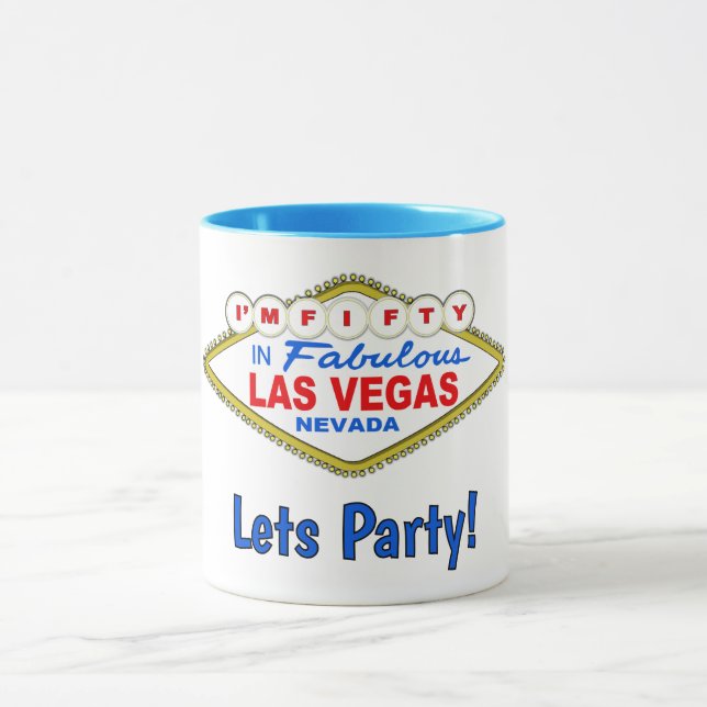 Caneca Lets Party 50th Vegas Mug (Centro)