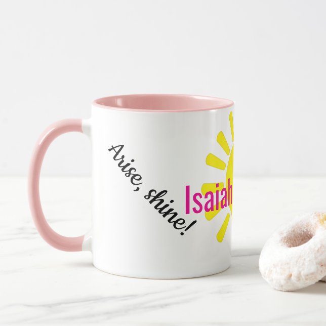 Caneca Levante-se, brilhe! (Com Donut)