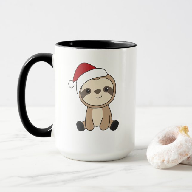 Caneca Leve Natal Neve Animais de inverno Lama Muita (Com Donut)