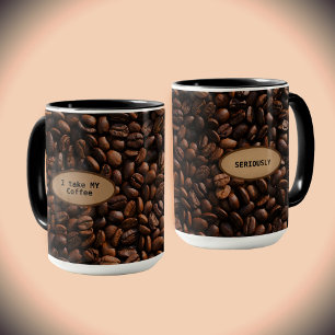 Caneca Levo Meu Café A Sério