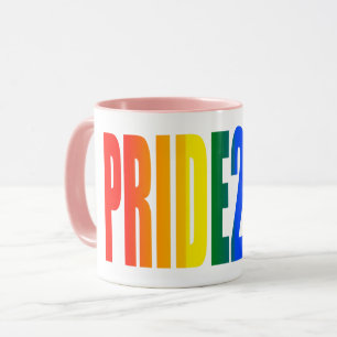Caneca LGBT Orgulho gay 2021 Sinalizador arco-íris LGBT