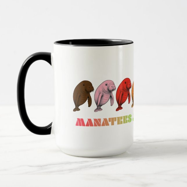 Caneca LGBTQIA+ Manatees só quer um abraço (Esquerda)