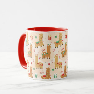 Caneca Lhamg de Natal bonito