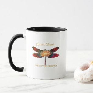 Caneca Libélula Cósmica • Asas da Galáxia e Trilhas da Ne