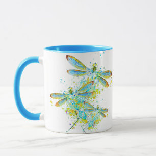 Caneca Libélula esverdeada respingada