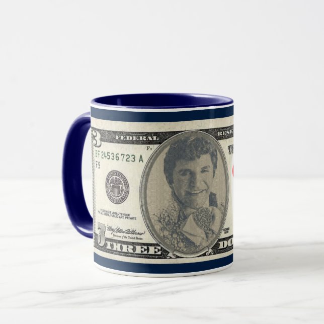Caneca Liberace Queer como um Bill Mug de 3 Dólares (Frente Esquerda)