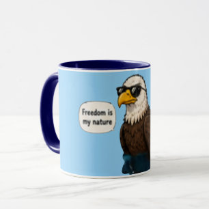 Caneca Liberdade É Minha Natureza Café Inspirador