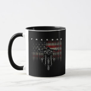 Caneca Liberdade para motocicleta americana