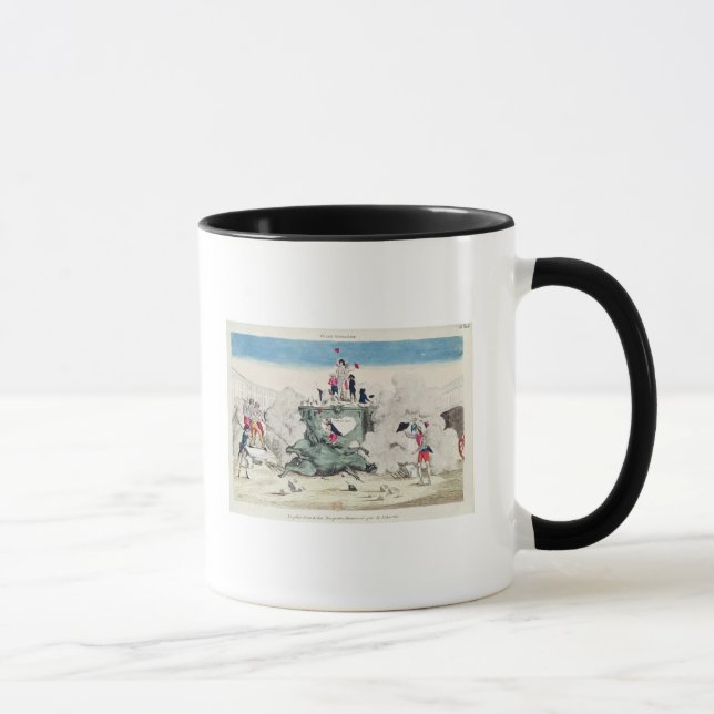 Caneca Liberdade que toppling a estátua do grande (Direita)