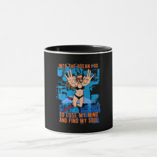 Caneca Libertação No Mar De Apnoe De Paraquedismo Oceânic