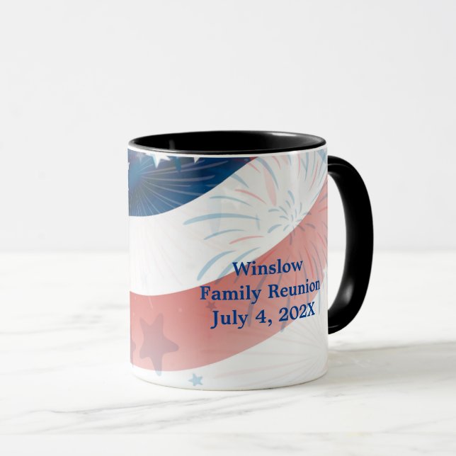 Caneca Liberty Brew: Personalizado 4 de julho (Frente Esquerda)