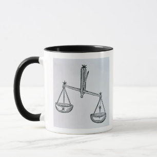 Caneca Libra (as escalas) uma ilustração 'do Poeti