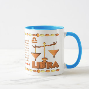 Caneca Libra do nascer do zodíaco do tigre da madeira de
