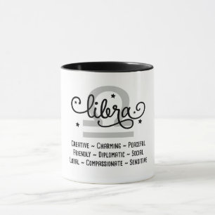 Caneca Libra Zodiac Traços