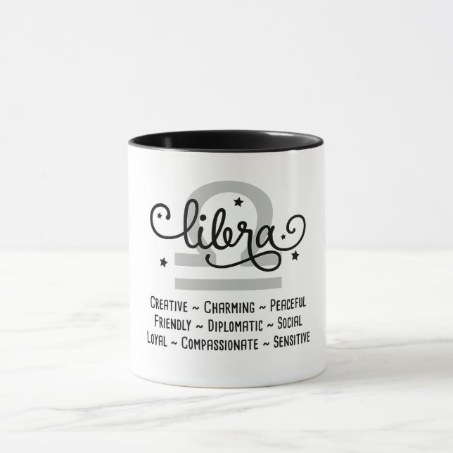 Caneca Libra Zodiac Traços (Centro)