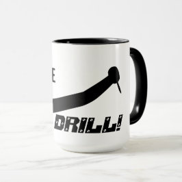 Caneca Licença para Drill Funny Dentist Humor Cote