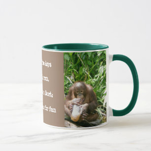 Caneca Lições sobre a vida selvagem: A vida é curta, d
