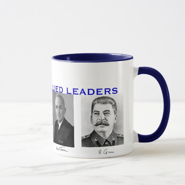 Caneca Líderes aliados da Segunda Guerra Mundial Mug* (Direita)