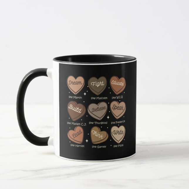 Caneca Líderes Inspiradores da História Negra Conversa  (Esquerda)