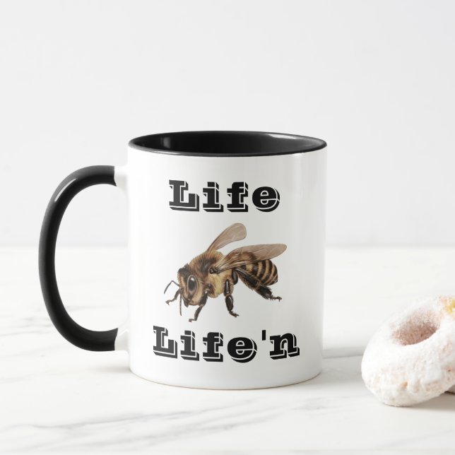 Caneca "Life B Life"n" (Com Donut)