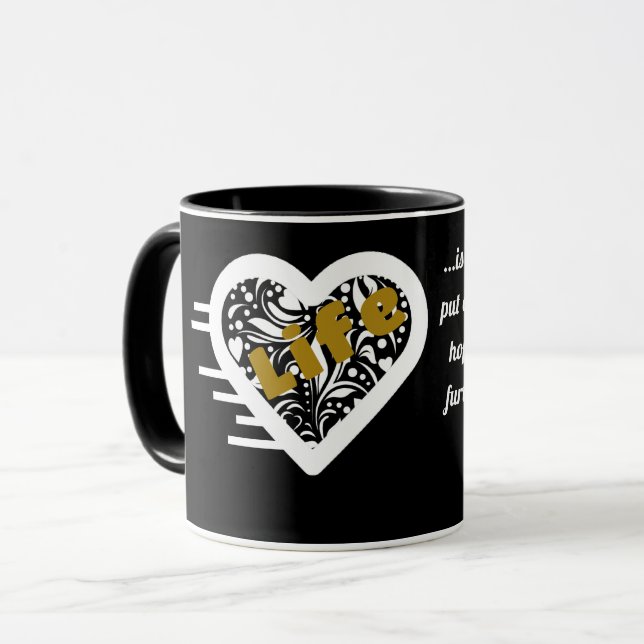 Caneca Life Cote Black Mug, poeta Adiela Akoo (Frente Esquerda)