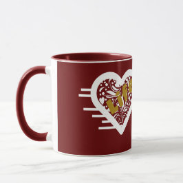 Caneca Life Cote Maroon Mug da Poeta Adiela Akoo