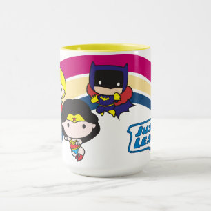 Caneca Liga da Justiça Chibi - Arco-Íris