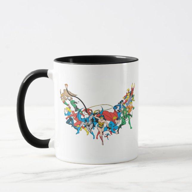 Caneca Liga da Justiça da América Grupo 2 (Esquerda)