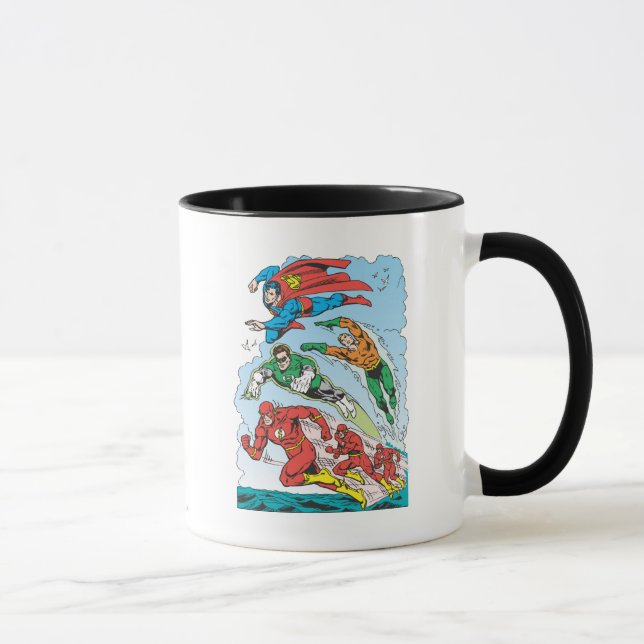 Caneca Liga da Justiça da América Grupo 3 (Direita)