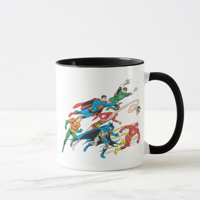 Caneca Liga da Justiça da América Grupo 5 (Direita)