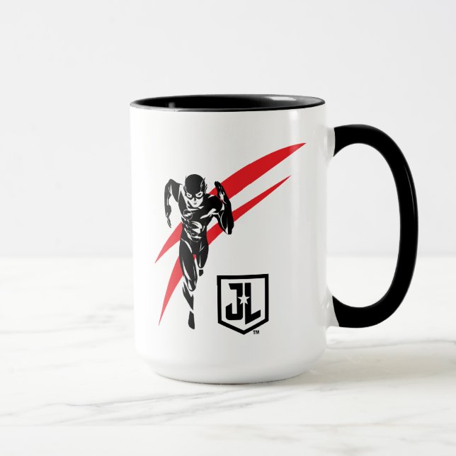 Caneca Liga da Justiça | Flash executando o Noir Pop Art (Direita)