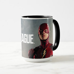 Caneca Liga da Justiça   Flash no Battlefield