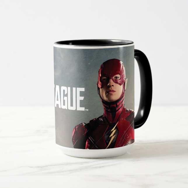 Caneca Liga da Justiça | Flash no Battlefield (Frente Esquerda)