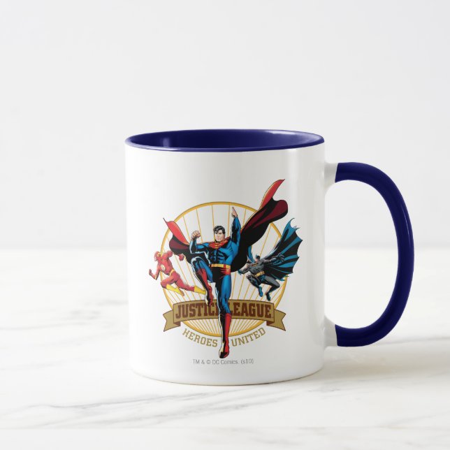 Caneca Liga da Justiça Heroes Unida (Direita)