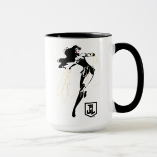 Caneca Liga da Justiça  Mulher Maravilha Com Pop De Laç