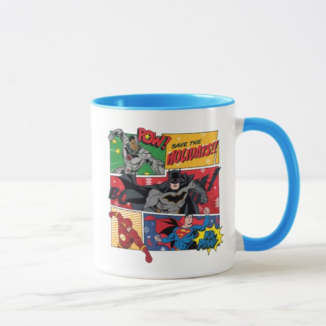 Caneca Liga da Justiça "Salve as Férias!" (Direita)